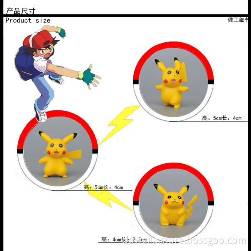144 styles anime cartoon plastic action figures pokemon toys, plastic toys